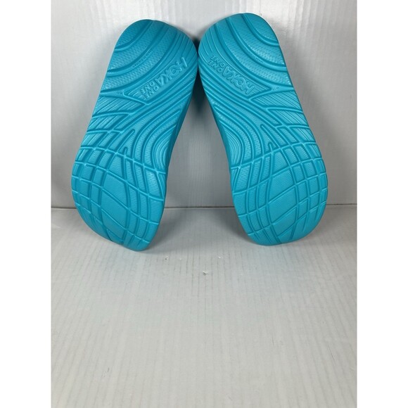 Size 11 Mens Hoka One One Ora Recovery Flip Flop Sandals 1099675 Blue NEW - Picture 6 of 7
